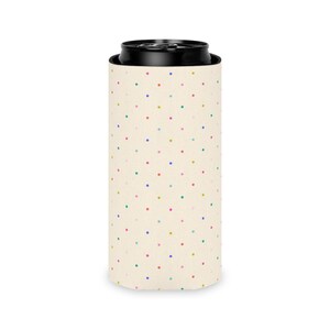 Dot Cake Can Cooler | Fits 12oz Cans, Slim Cans | Summer Pool Lake Beach Wrap image 5