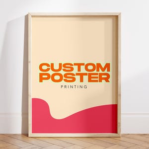 Custom Poster Printing: Family Photo, Wedding, or Art - Matte Finish