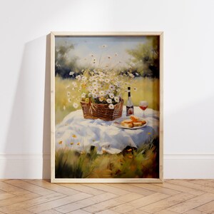 Picknick Picknick, Kunst Sommer, Frühlingsdeko, Frühlingsdeko, Frühlingsdeko, Frühlingsdeko, Wildblumenwiese, Kunst - Digitale Datei
