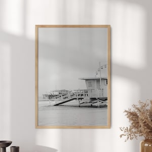 Santa Monica Pier Art Print, Santa Monica Wall Photography, Santa Monica Beach Print, Ferris Wheel Wall Art, California Art - Optional Frame