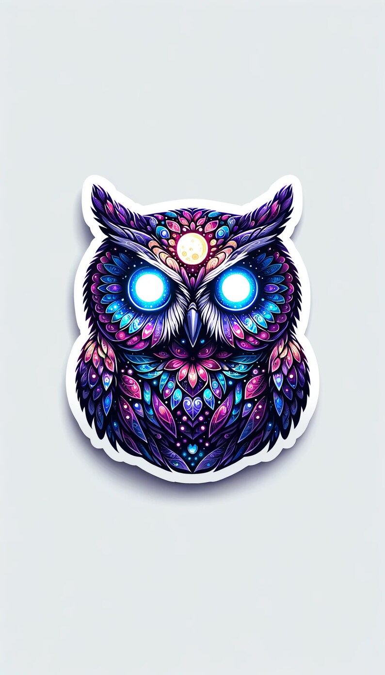 Whimsical Wildlife Owl Stickers Etsy