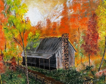 Cabane en automne