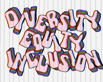 Diversity Equality Inclusion PNG Trendy Activism Democratic Feminism FDT Graphic LGTBQ Liberal Cultural Leftist Protest Digital Download