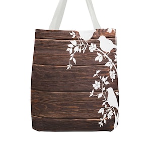 Charmante Blumen Einkaufstasche für Naturliebhaber, umweltfreundliche Einkaufstasche, süße Strandtasche, Geschenk für Vogelbeobachter, stilvoller Alltagsbeutel