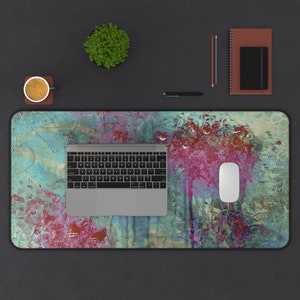Art Print Desk Mat, Extra long mouse pads, Decorative Large Mouse Pads, Keyboard and mouse pad mat, Large desk mat, Gaming pad, Home Office