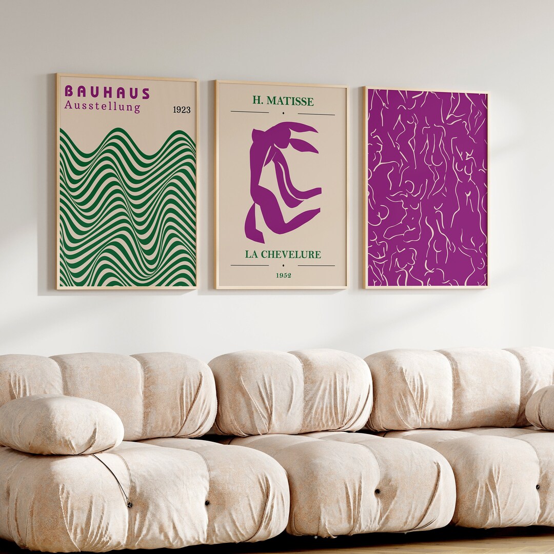 pink-green-wall-art-set-bauhaus-poster-green-set-of-3-matisse-prints