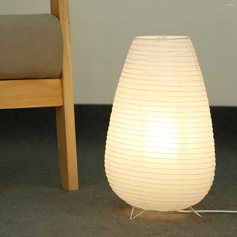 Japanese Noguchi Floor Lamp Rice Paper Desk Lamp Rice Paper Etsy UK