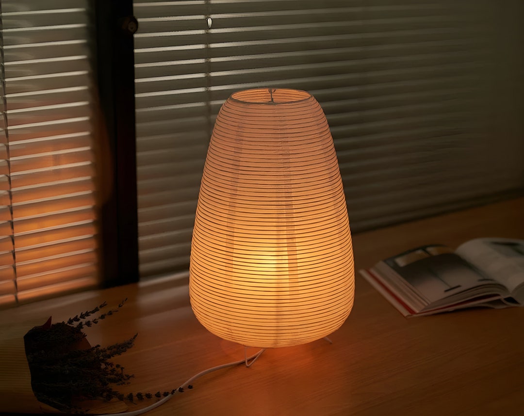 Japanese Noguchi Floor Lamp Rice Paper Desk Lamp Rice Paper Etsy UK