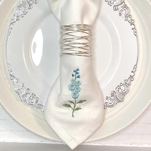 Floral cloth table napkin