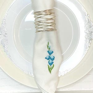 Floral cloth table napkin