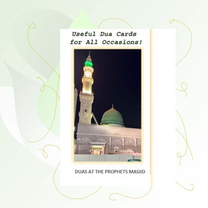 Cartes Dua à la mosquée du prophète