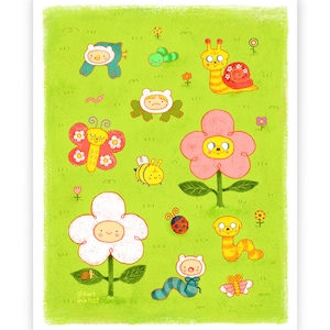 Finn & Jake Art Print, 8.5 x 11, Adventure Time Fan Art, Cute Wall Art, Cartoon Network, Art Prints