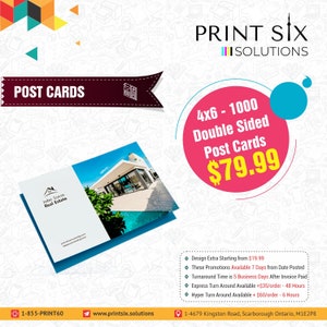 4 X 6 1000 cartoline fronte-retro