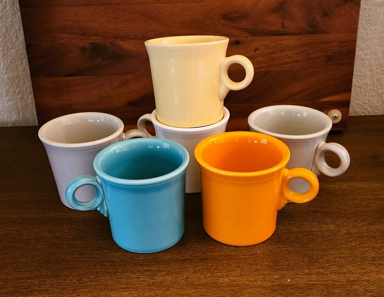 Fiesta Coffee Mugs Mix Match Colors HLC USA Homer Laughlin Fiestaware Etsy