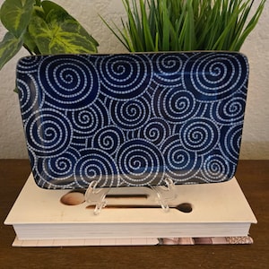 Hand Painted Japanese Rectangular Tray Dish | Blue and White | Jewelry Dish | Catch-All Dish | Soap Dish | Napkin Tray