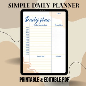 Daily Planner - Let's Get Things Done - Digital Download - Etsy