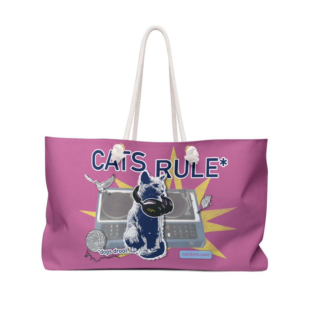 Weekender Rule Cats Rule Weekender Bag - Etsy