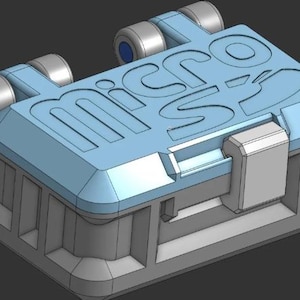 Boîte de rangement pour carte micro SD - Fichier STL imprimable en 3D | Téléchargement numérique