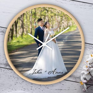 Custom Clock Wedding Gift | Couple Anniversary Gifts