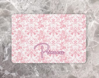 Custom Chinoiserie Dog Bowl Mat: Non-Slip Personalized Pet Placemat