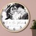Custom Wall Clock Photo Gift Personalized Wedding Gift Anniversary Home ...
