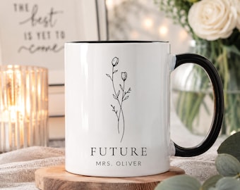 Custom Future Mrs Mug | Bride to Be Gift | Future Mrs Cup | Engagement Gifts | Bridal Shower Gift