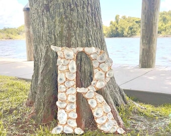 Oyster Shell Initials LARGE