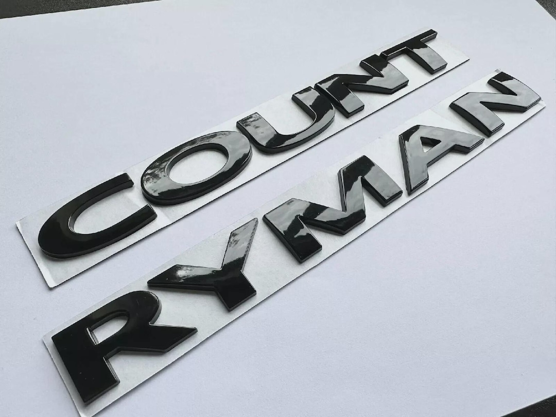 Gloss Black Badge Rear Letters Fits Mini Countryman ABS Metal Letteirng ...