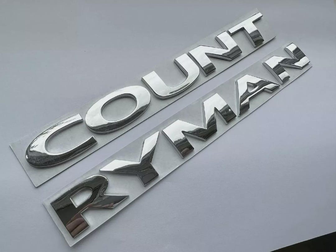 Chrome Badge Rear Letters Fits Mini Countryman ABS Metal Letteirng ...