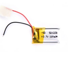 3.7V LiPo 100mAh  (19 x 15 x 7.5mm) 1S Polymer Rechargeable Light Weight Battery For DIY Small RC Car/Boat/Airplane/Drone Projects