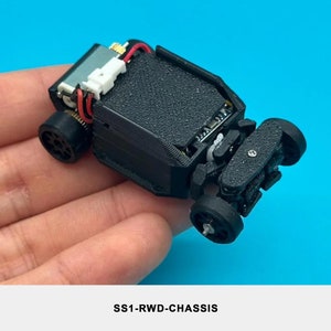 RWD 3D Printed Chassis Magnetic Suspensions DIY Kit To Convert 1:64 Diecast Into RC Car - Electronics Sold Separately - Version SS1