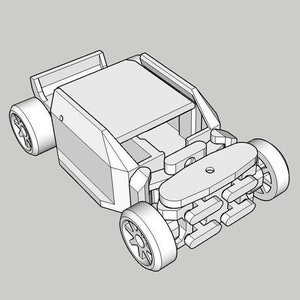 Version SS1 & SS2 - 1:64 RWD Chassis to Convert Die Cast into RC Cars - Steering Mechanics - Magnetic Suspensions - 3D Print STL Files