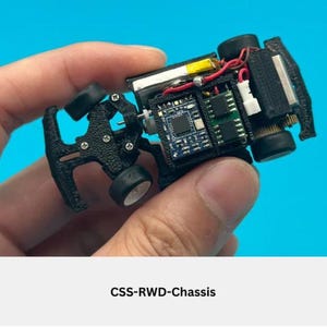1:64 Rwd DVS & CSS Chassis 3D Print STL Files - 2 Different Designs with Steering Mechanics