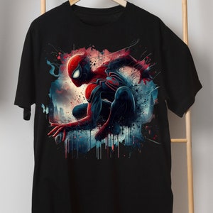 4 PNG Spiderman Splash and Watercolor Digital design PNG file for sublimation High Resolution Instant Digital PNG Download image 7