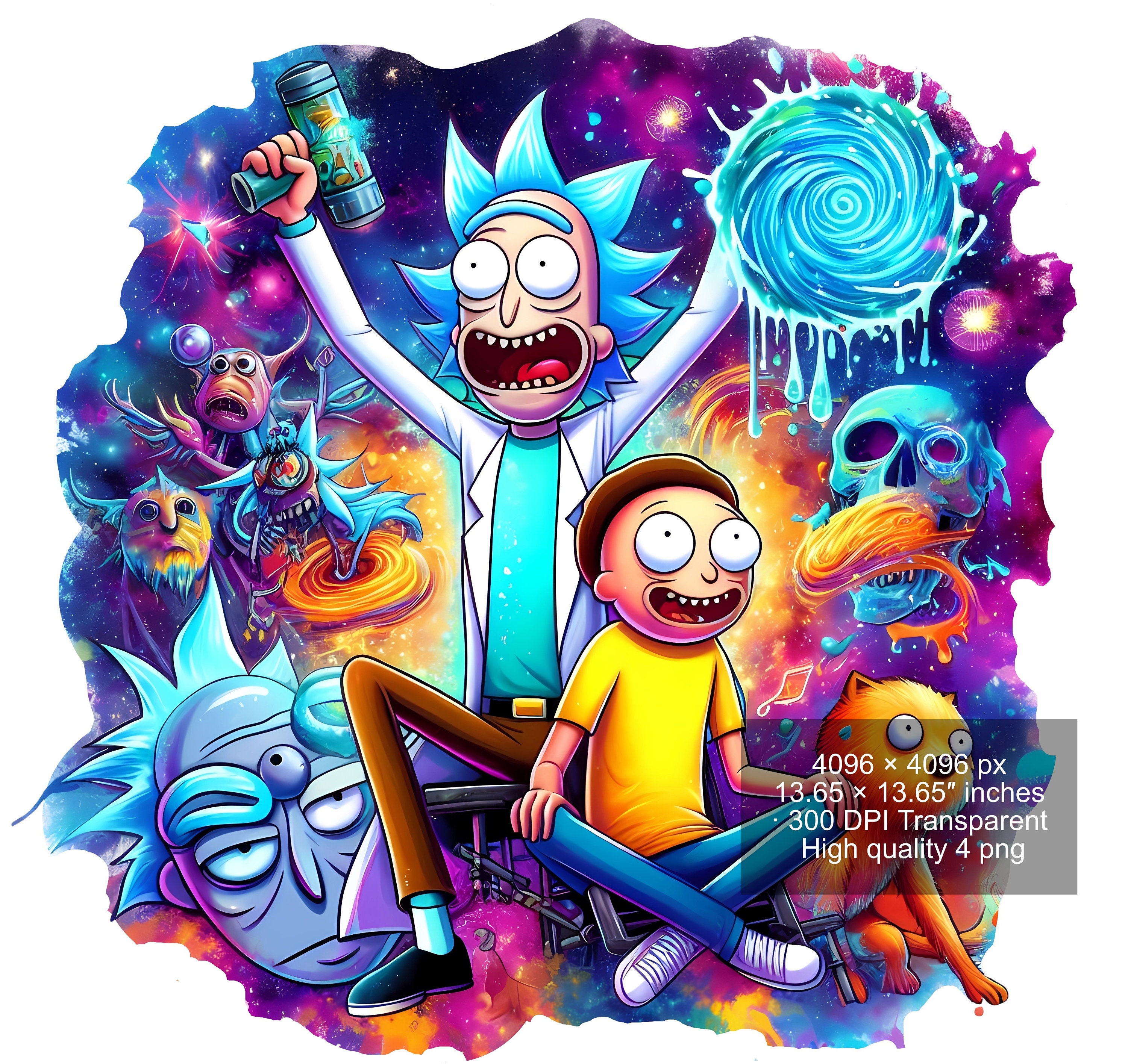 Crazy Rick and Morty - 5D Diamond Painting 