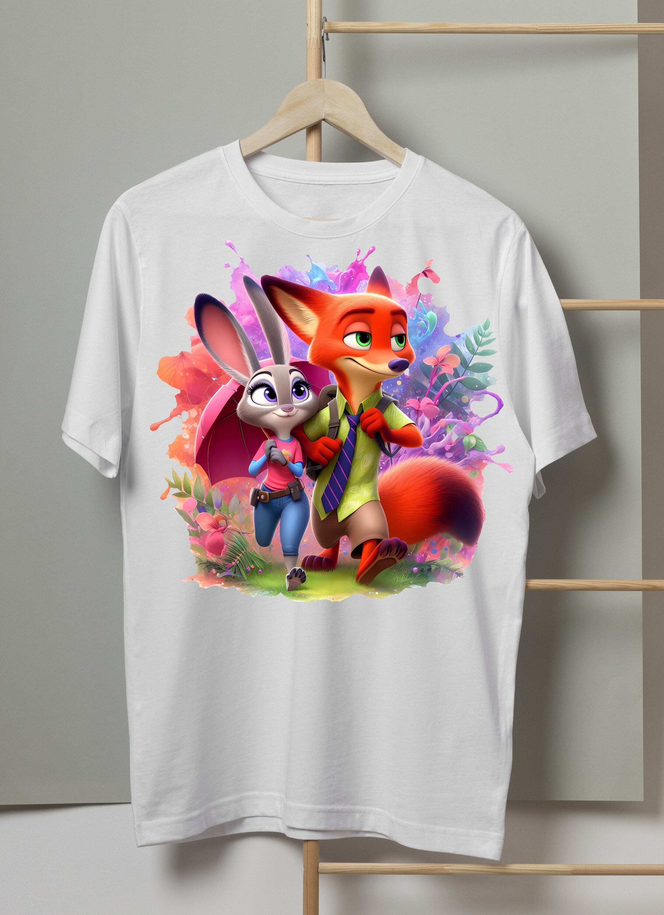 Zootopia Nick & Judy Watercolor Splash PNG (digital Download) - Etsy ...