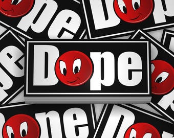 Dope Sticker Lifestyle Custom Sticker JDM Sticker Smiley Emoji Sticker