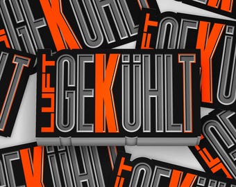 Air-cooled sticker Aircooled Custom Sticker Youngtimer Sticker Car Classic Sticker Racing Sticker Tuning Sticker