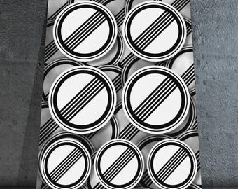 No Speed Limit sticker sheet with 7 stickers: German Autobahn stickers, Tuning stickers, Racing stickers, Motorsport stickers, Hockenheimring stickers