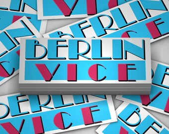 Berlin Vice Sticker Miami Vice Style Berlin Custom Sticker Cult