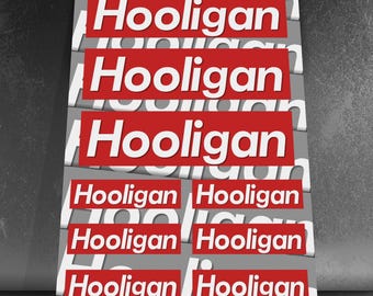Hooligan sticker sheet with 9 stickers Europe Football Ultras Lifestyle stickers