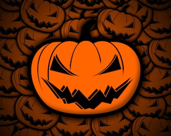 Halloween Pumpkin Sticker Sheet 8 Pieces Halloween Sticker Spooky Boo Pumpkin Custom Sticker Trick or Treat