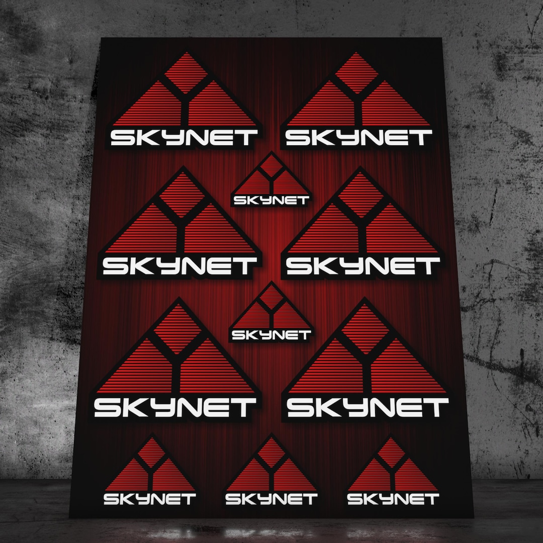 Skynet Sticker Skynet Sticker Sheet With 11 Stickers AI Sticker Cult - Etsy