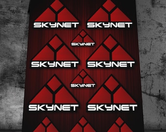 Skynet sticker sheet with 11 stickers AI Sticker Cult