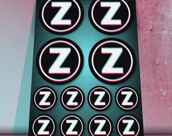 Gen Z sticker sheet with 10 Gen-Z stickers Generation Z stickers Z stickers PopCulture stickers Lifestyle stickers