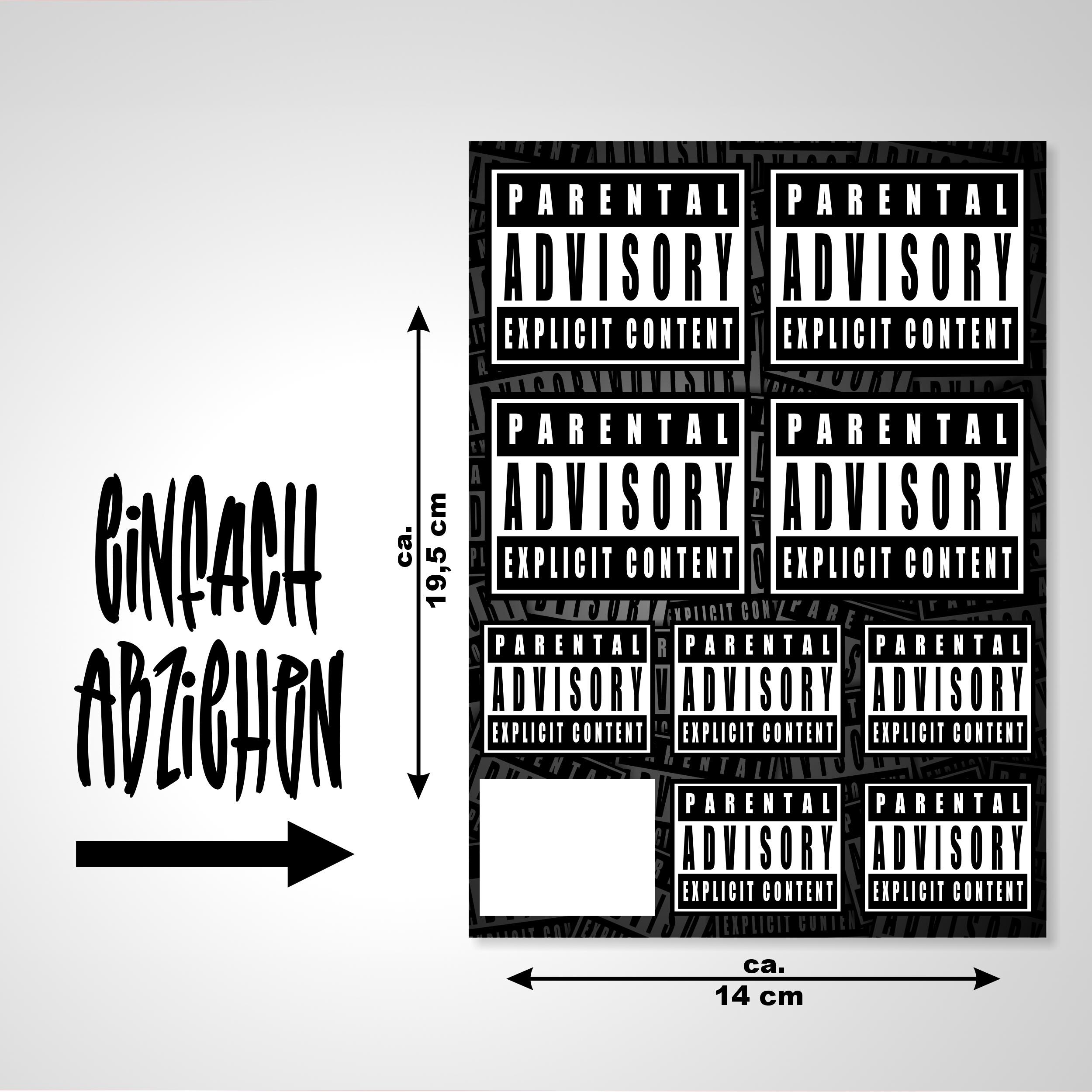 Advisor Sticker Where Does The Parental Advisory Sticker Go