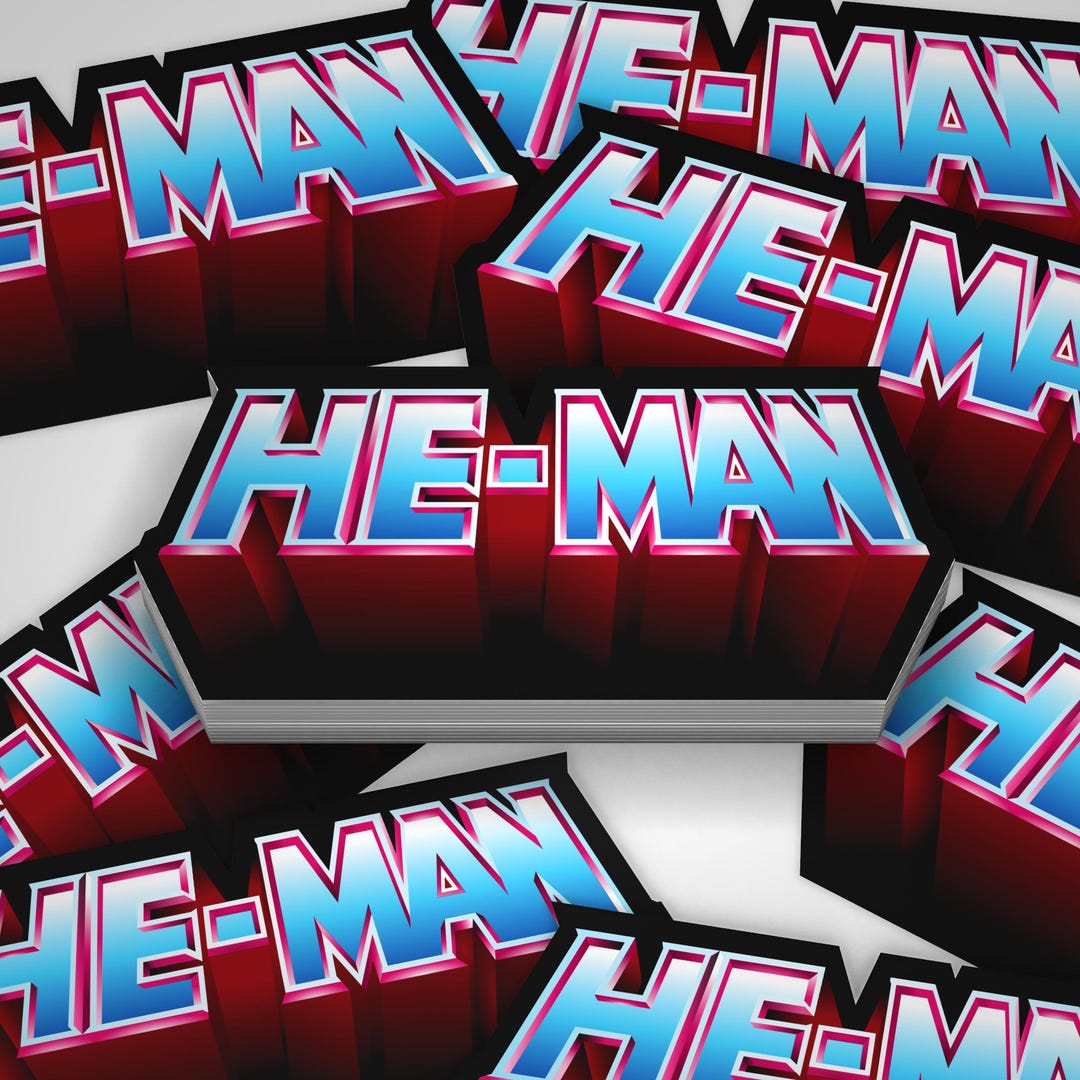 Heeman Sticker He-man Sticker Masters of the Universe Custom Sticker 80s Cartoon ...