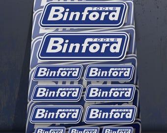 Binford Tools sticker sheet with 11 stickers tool time sticker lifestyle stickers