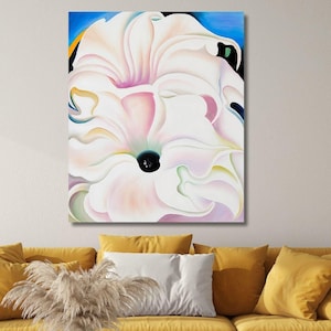 O'Keeffe Flower Print, Georgia O'Keeffe Print, 1924 Canvas,OKeeffe Art Print,Georgia OKeeffe Print,O'Keeffe Flower Gift,Ready To Hang Canvas