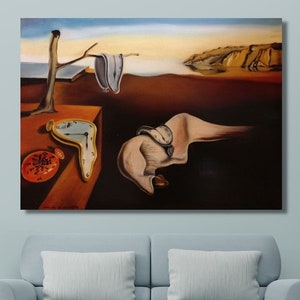 Salvador Dali The Perception Of Memory Wall Art Canvas, Painting,Poster,Print,Extra Large Wall Art, Salvador Dali Painting,Ready To Hang Art